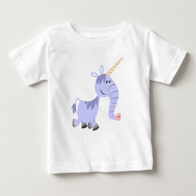 Niedlich Ungewöhnlicher Cartoon Unicorn Baby T - S Baby T-shirt (Vorderseite)