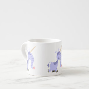 Niedlich Ungewöhnlicher Cartoon Unicorn Espresso T Espressotasse