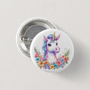 Niedlich Unicorn Cool Unicorn positiv Button