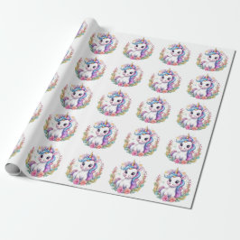 Niedlich Unicorn Cool Unicorn positiv Geschenkpapier