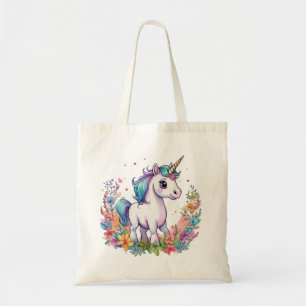 Niedlich Unicorn Cool Unicorn positiv Tragetasche