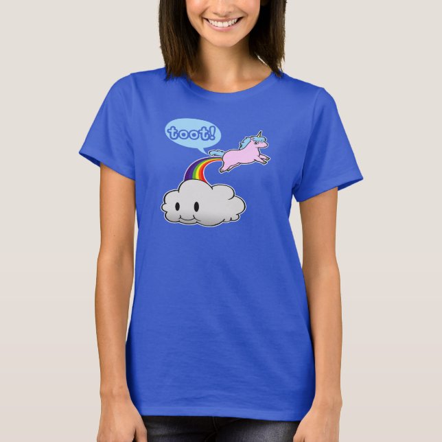 Niedlich! Unicorn-Furz… Toot! T-Shirt (Vorderseite)