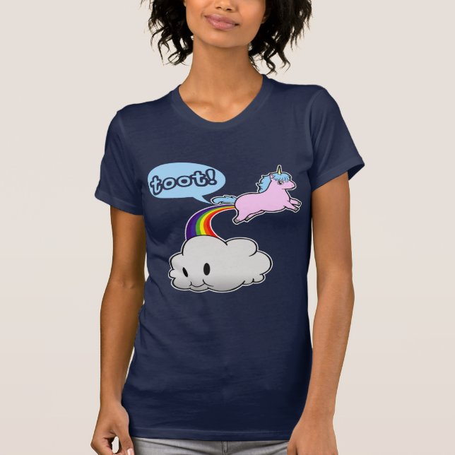 Niedlich! Unicorn-Furz… Toot! T-Shirt (Vorderseite)
