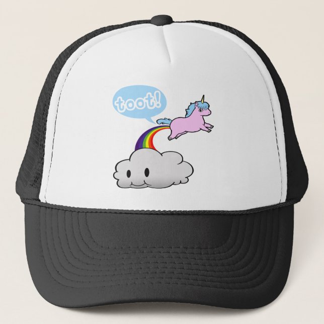Niedlich! Unicorn-Furz… Toot! Truckerkappe (Vorderseite)