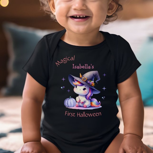 Niedlich Unicorn Girls erster Halloween-Individuel Baby Strampler (Von Creator hochgeladen)