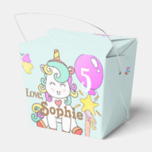 Niedlich Unicorns Magie Vielen Dank Party Geschenkschachtel