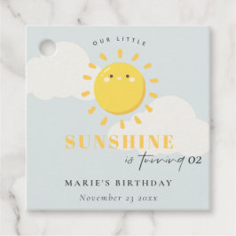 Niedlich unser kleiner Sonnenschein blauer Junge j Geschenkanhänger