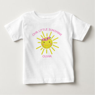 Niedlich unser kleiner Sonnenschein zum Geburtstag Baby T-shirt