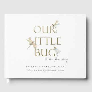 Niedlich unsere kleine Bug Gold Dragonfly Babydusc Gästebuch