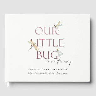 Niedlich unsere kleine Bug Pink Dragonfly Babydusc Gästebuch