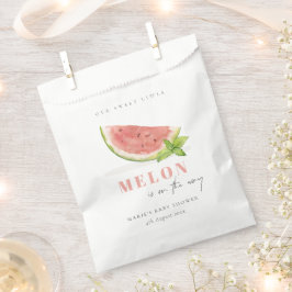 Niedlich unsere kleine Melon Red Watercolor Babydu Geschenktütchen