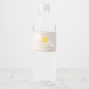 Niedlich unsere kleine Sonnenscheinblütendusche Wasserflaschenetikett