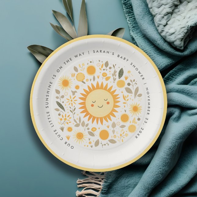 Niedlich unsere kleine Sonnenschutzdusche Boho Sun Pappteller (Von Creator hochgeladen)