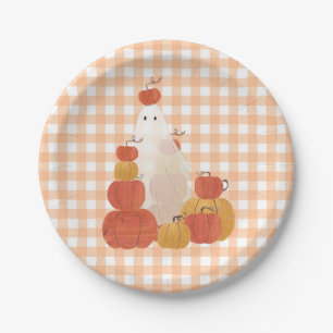 Niedlich Unsichtbares Halloween Pumpkin Ghost Ging Pappteller