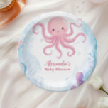 Niedlich unter Meer Pappteller<br><div class="desc">Set segelt mit unserem Whale Under the Sea Paper Tellern in ein wahres Ozeanabenteuer. Mit einer ruhigen Aquarellillustrierung eines spielerischen Wals, der durch sanfte Meereswellen schwimmt, umgeben von sanften Meereslebewesen wie Seestern, Seepferden und Korallen, bringen diese Teller eine Touch nautischer Eleganz in Ihre Babydusche. Diese Teller sind perfekt für Kuchen,...</div>
