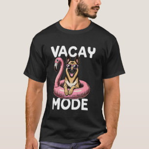 Niedlich Vacay Mode German Shepherd Dog Mama Summe T-Shirt