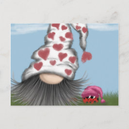 Niedlich Valentine Gnome Postkarte