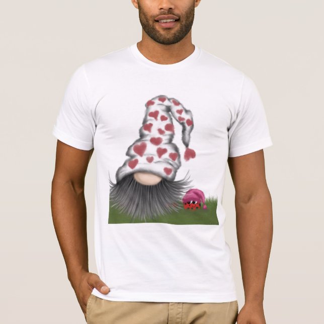 Niedlich Valentine Gnome T-Shirt (Vorderseite)