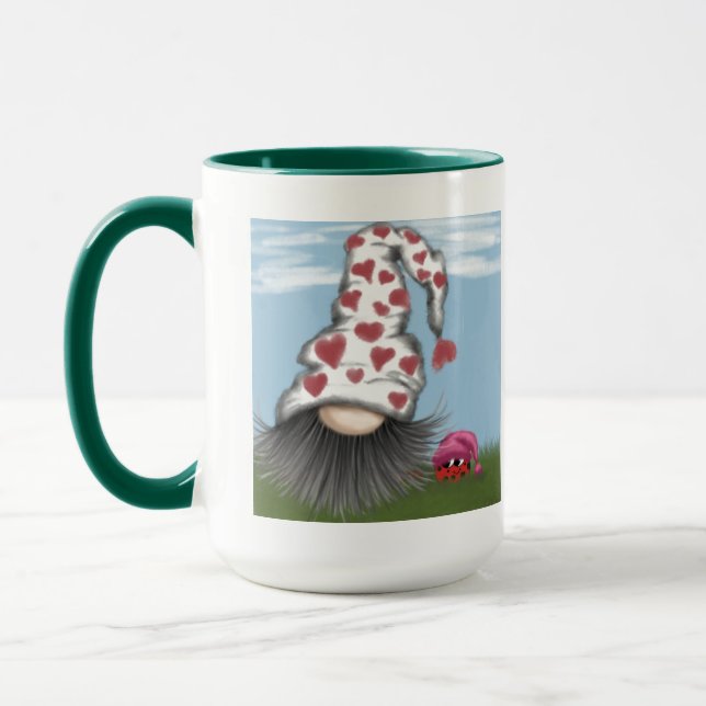 Niedlich Valentine Gnome Tasse (Links)