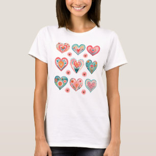 Niedlich Valentine Hearts T-Shirt