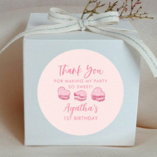 Niedlich Valentine Pink Herz Geburtstagsparty Gefa Runder Aufkleber