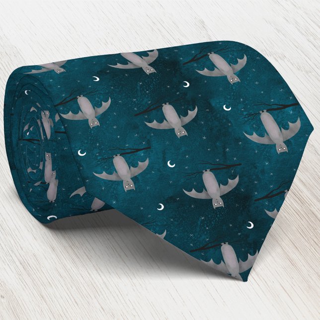 Niedlich Vampire Bat Green Krawatte (Fun Vampire Bat teal green neck tie)
