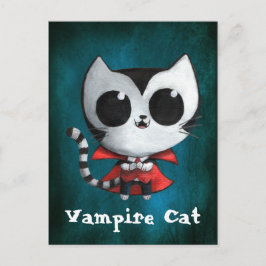 Niedlich Vampire Cat Postkarte