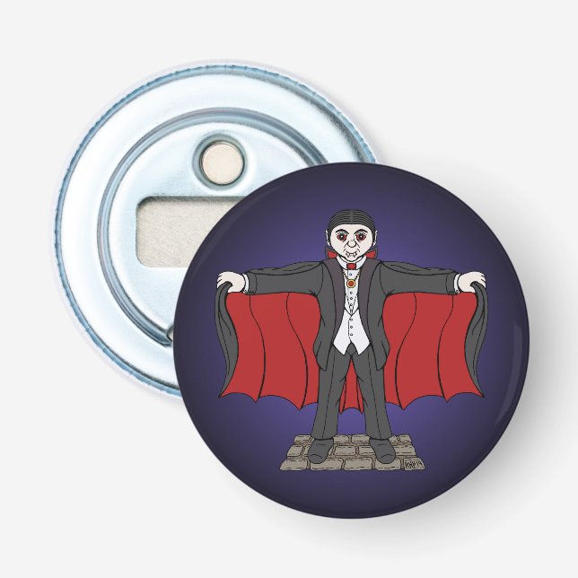 Niedlich Vampire/Dracula Flaschenöffner (Vorderseite)