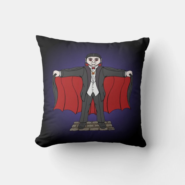 Niedlich Vampire/Dracula Kissen (Vorderseite)