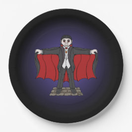 Niedlich Vampire/Dracula Pappteller