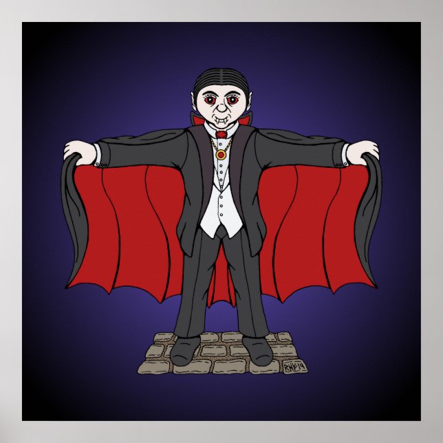 Niedlich Vampire/Dracula Poster (Vorne)