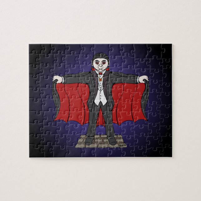 Niedlich Vampire/Dracula Puzzle (Horizontal)