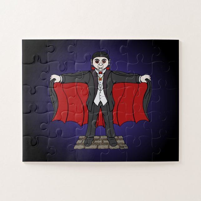 Niedlich Vampire/Dracula Puzzle (Horizontal)
