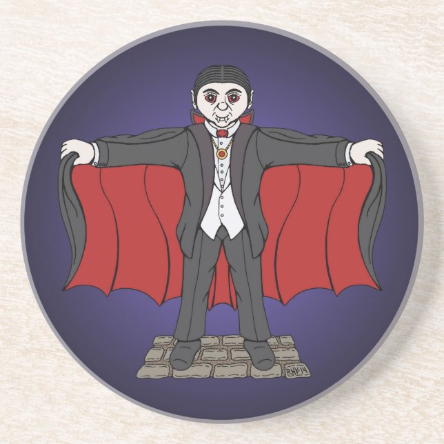 Niedlich Vampire/Dracula Untersetzer (Vorne)