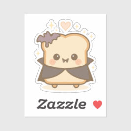 Niedlich Vampire Toast Aufkleber