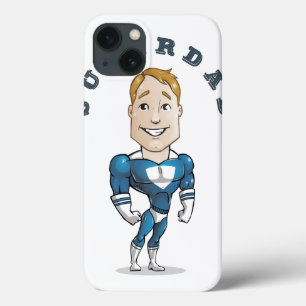 Niedlich Vector Cartoon Super Vater iPhone 13 Hülle