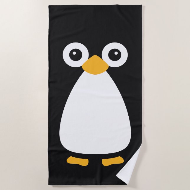 Niedlich Vector Penguin Strandtuch (Vorderseite)