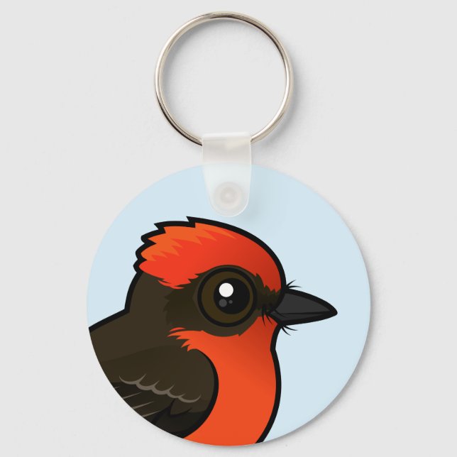 Niedlich Vermilion Flycatcher Schlüsselanhänger (Vorderseite)