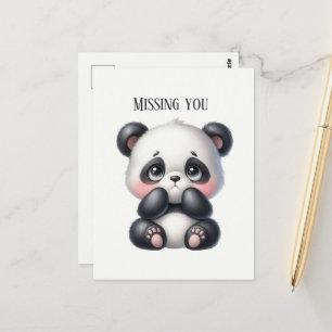 Niedlich Vermisst, Panda Postkarte