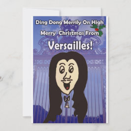 Niedlich Versailles Cartoon Weihnachtskarte Feiertagskarte