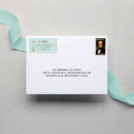 Niedlich Vintag haben wir die neue Zuhause-Rücksen Adressaufkleber