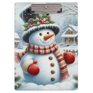 Niedlich, Vintag/Whimsischer Weihnachts-/Wintersch Klemmbrett