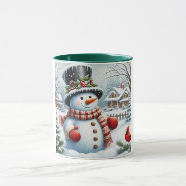 Niedlich, Vintag/Whimsischer Weihnachts-/Wintersch Tasse (Zentrum)