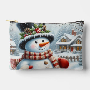 Niedlich, Vintag/Whimsischer Weihnachts-/Wintersch Zubehörtasche