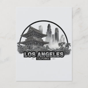 Niedlich Vintage Los Angeles City California USA Postkarte
