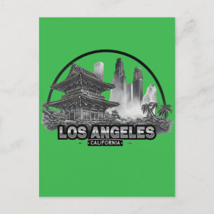 Niedlich Vintage Los Angeles City California USA Postkarte