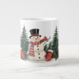 Niedlich Vintages Weihnachten Jumbo-Tasse
