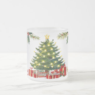 Niedlich Vintages Weihnachten Mattglastasse