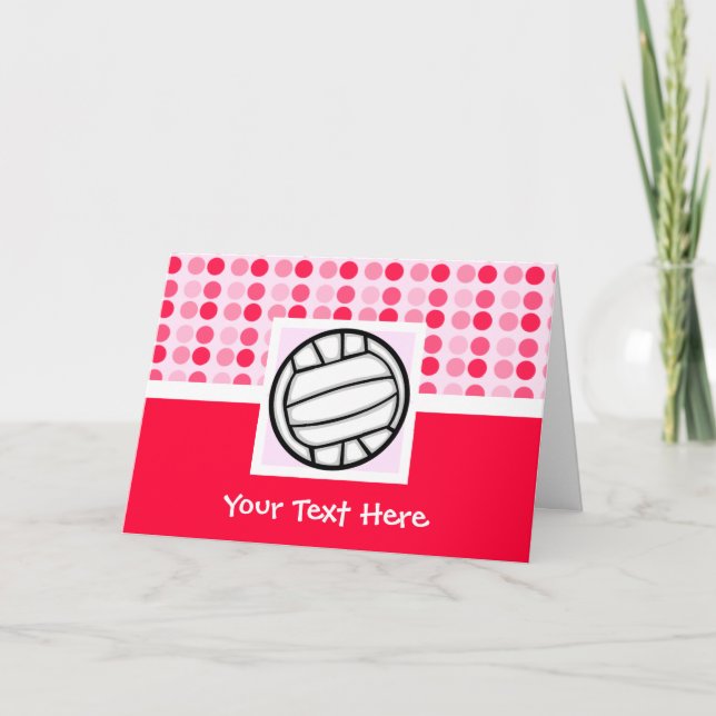 Niedlich Volleyball Karte (Vorderseite)