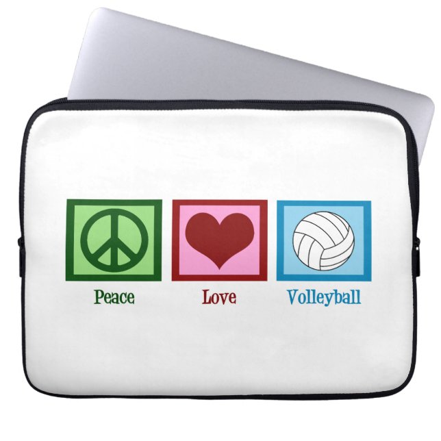 Niedlich Volleyball Laptopschutzhülle (Vorderseite)